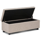 Castleford - Contemporary Storage Ottoman by Simpli-Home | Bel Furniture