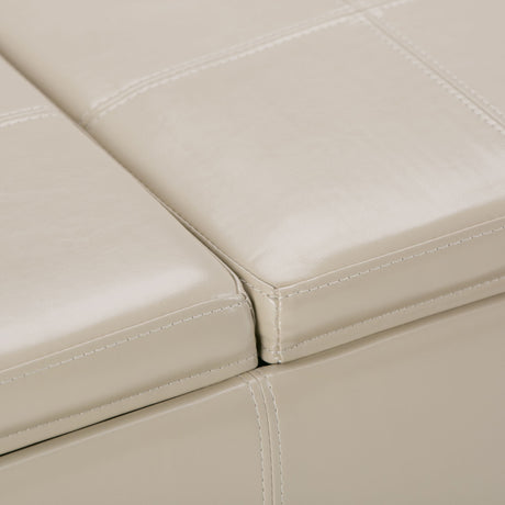 Avalon - Upholstered Storage Ottoman by Simpli-Home | Bel Furniture