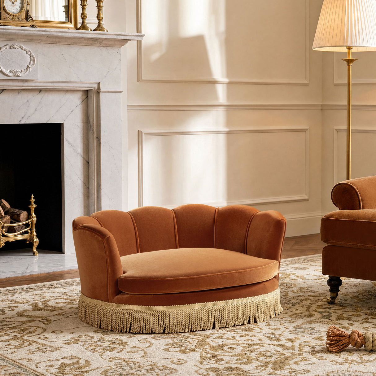Clara - Scalloped Pet Sofa Bed