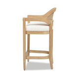Americana - Mid-Century Modern Cane Back Counter Stool by Jennifer Taylor Home | Bel Furniture
