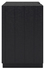 Londer - Black - Two Drawer Night Stand by Millennium® by Ashley | Bel Furniture