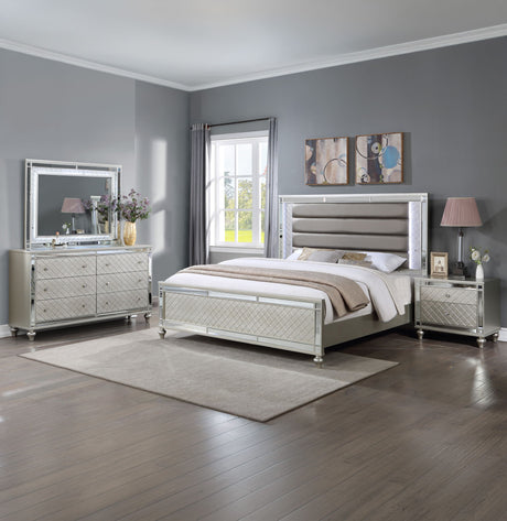 Cristian - Bedroom Set Beige by Crown Mark | Bel Furniture