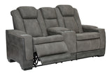 Next-Gen Durapella - Power Reclining Loveseat Dark Gray by Signature Design by Ashley® | Bel Furniture