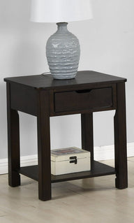 Flora - End Table With Drawer by Lilola Home | Bel Furniture