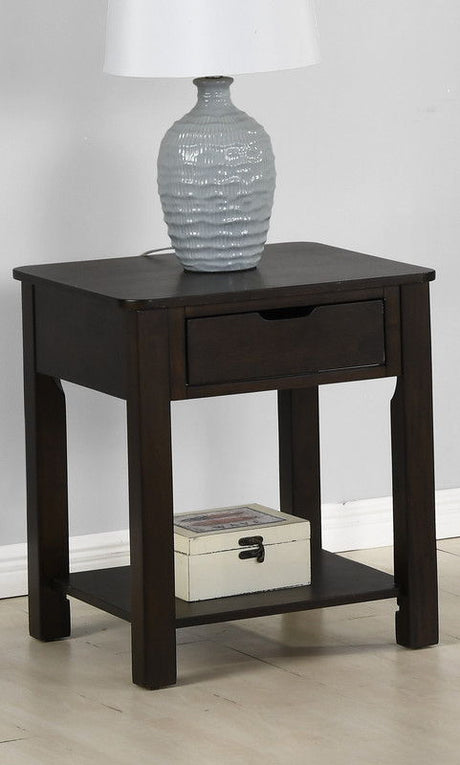 Flora - End Table With Drawer by Lilola Home | Bel Furniture