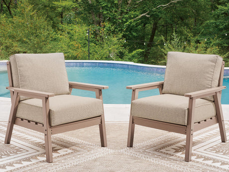 Grover Beach - Lounge Chair With Cushion (Set of 2) - Driftwood - view 6