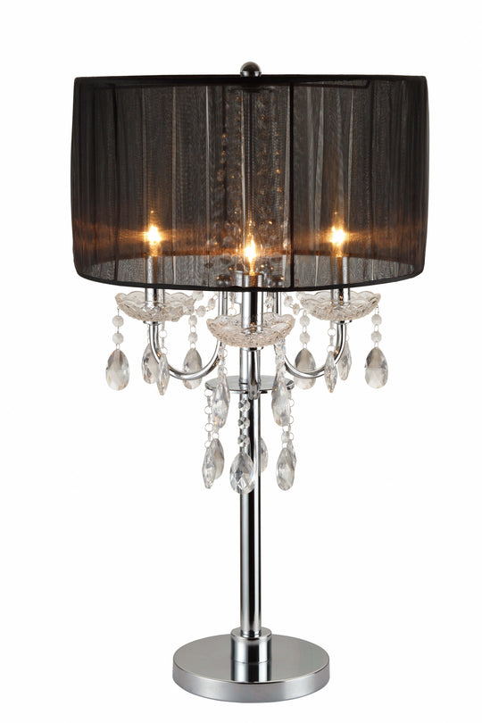Chandelier Lamp Black Lamp Sets by Crown Mark | Bel Furniture