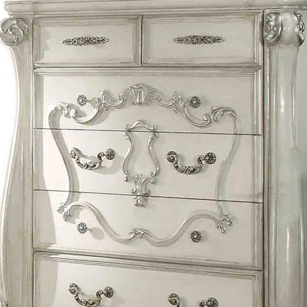 Solid Wood Standard Chest - White