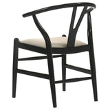 Crestmont - Wood Wishbone Dining Side Chair (Set of 2) - Black by Coaster Fine Furniture | Bel Furniture