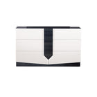 Vios - Zebra High Gloss Dresser - White