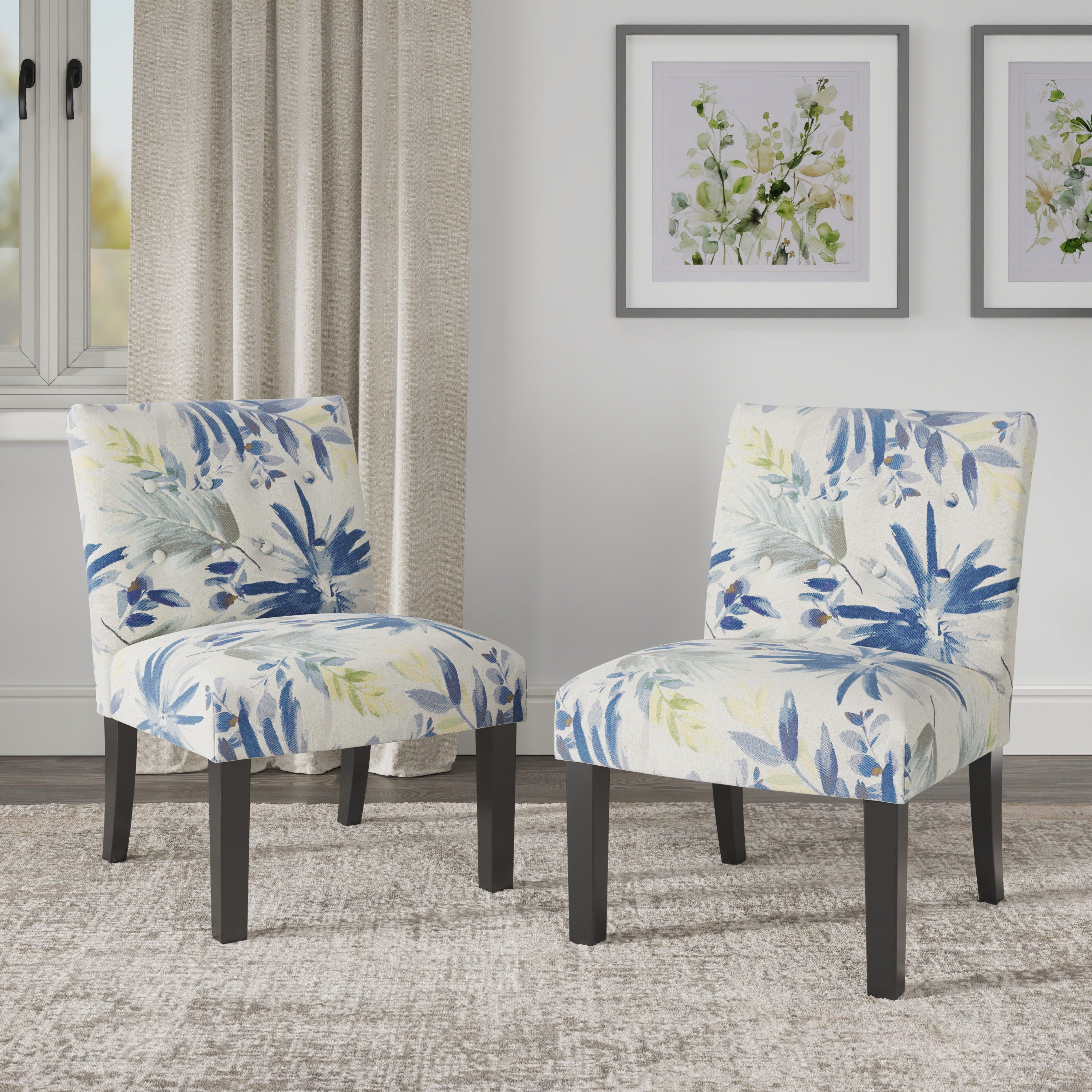 Verma - Floral Accent Chair