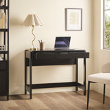 Transitional Reeded Writing Desk With Drawer