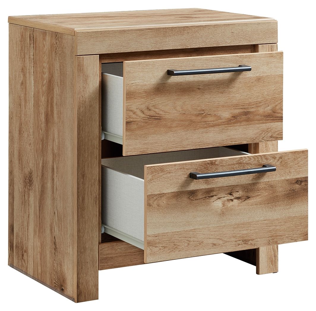 Hyanna - Tan Brown - Two Drawer Night Stand by Signature Design by Ashley® | Bel Furniture