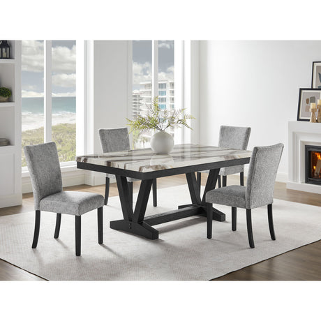 Panda Oceanic - Dining Table And Chairs Set - Black - view 16