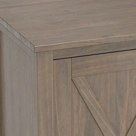 Ela - Medium TV Stand - Smoky Brown by Simpli-Home | Bel Furniture