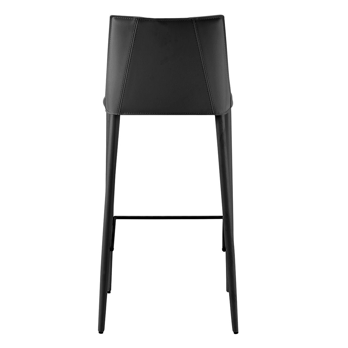 Steel Low Back Bar Height Bar Chair - Black