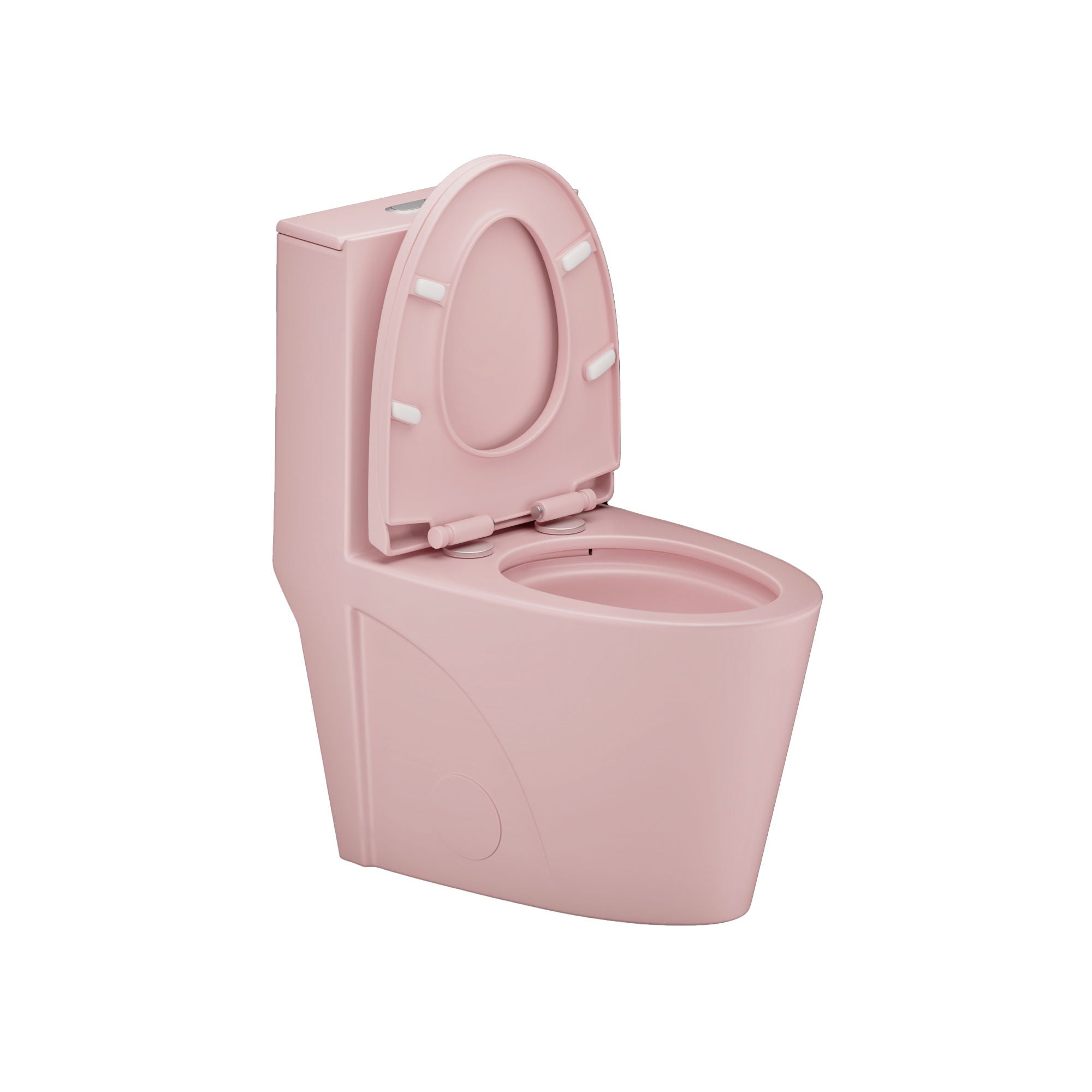 1.1 / 1.60 Gpf Dual-Flush One Piece Toilet, Water-Saving Elongated Comfort Height Floor Mounted, Soft Close 1000 Gram Map Flushing Score Toilet 23T01-Rs - Rose