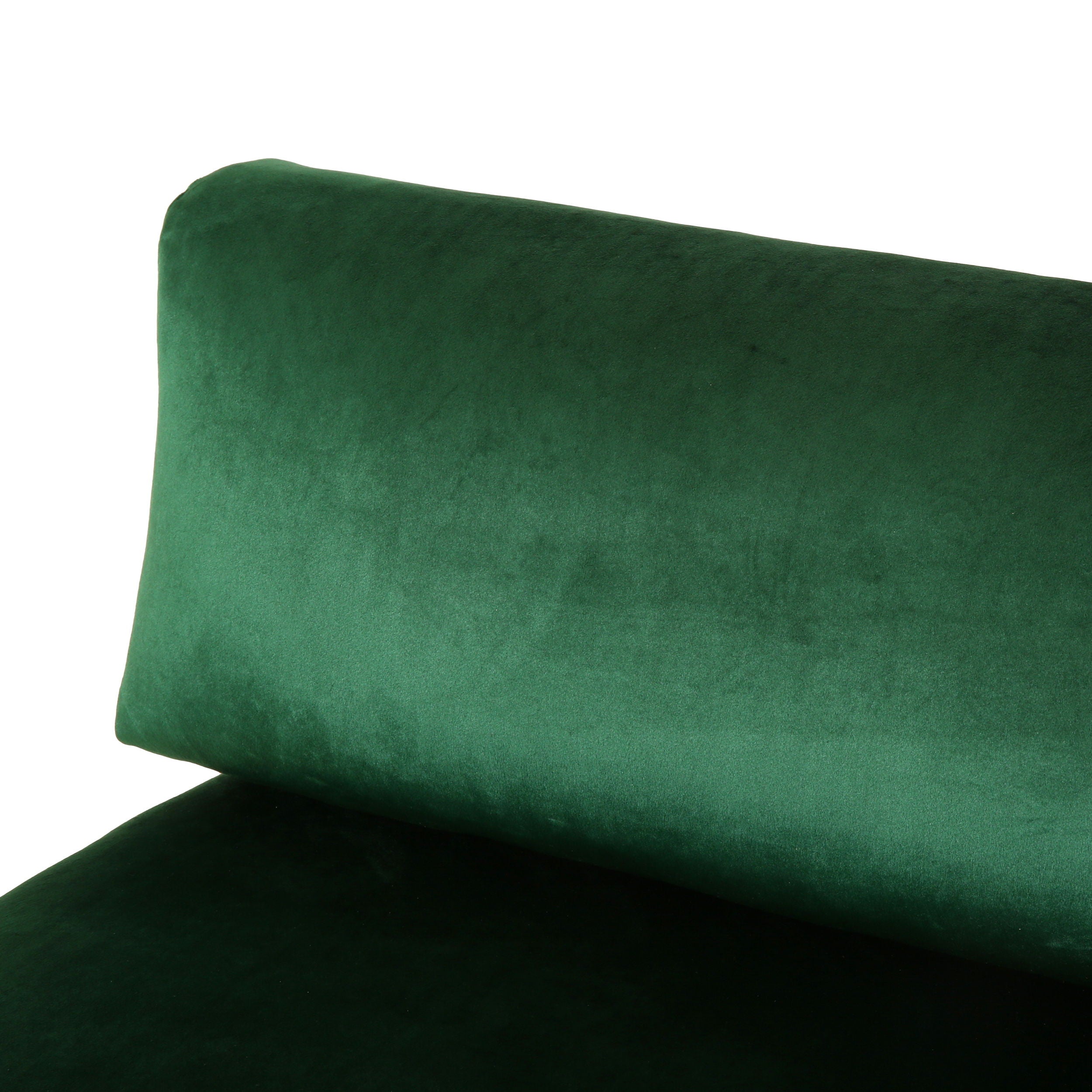 Comfy 4 Seat Sofa With Metal Legs, Modern For Living Room And Study - Emerald