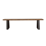 Ditman - Live Edge Wood Dining Bench - Gray Sheesham by CoasterElevations | Bel Furniture