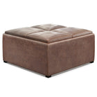 Avalon - Square Coffee Table, Storage Ottoman