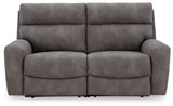 Next-Gen Durapella - Reclining Sectional Dark Gray 2 Pc. Power Reclining Sectional Loveseat by Signature Design by Ashley® | Bel Furniture
