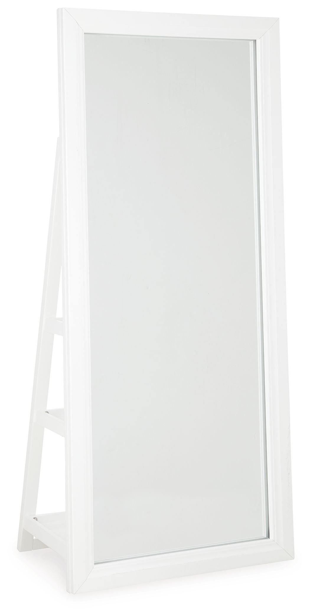 Evesen - Floor Standing Mirror/Storage White by Signature Design by Ashley® | Bel Furniture