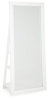 Evesen - Floor Standing Mirror/Storage White by Signature Design by Ashley® | Bel Furniture