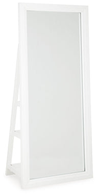 Evesen - Floor Standing Mirror/Storage White by Signature Design by Ashley® | Bel Furniture