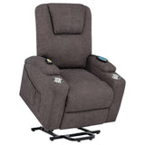 Louie - Chenille Upholstered Power Lift Massage Chair