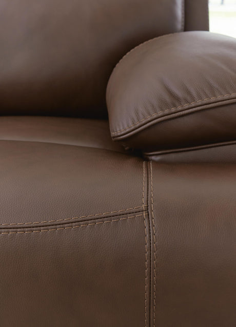 Vonryan - Power Recliner / Adj Headrest - Tobacco - view 10