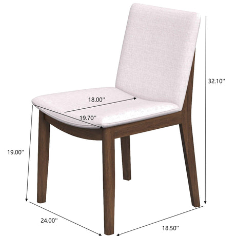 Laura - Mid-Century Modern Solid Wood Dining Chair (Set of 2) - view 70