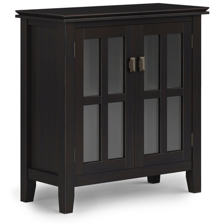 Artisan - Low Storage Cabinet - Hickory Brown by Simpli-Home | Bel Furniture