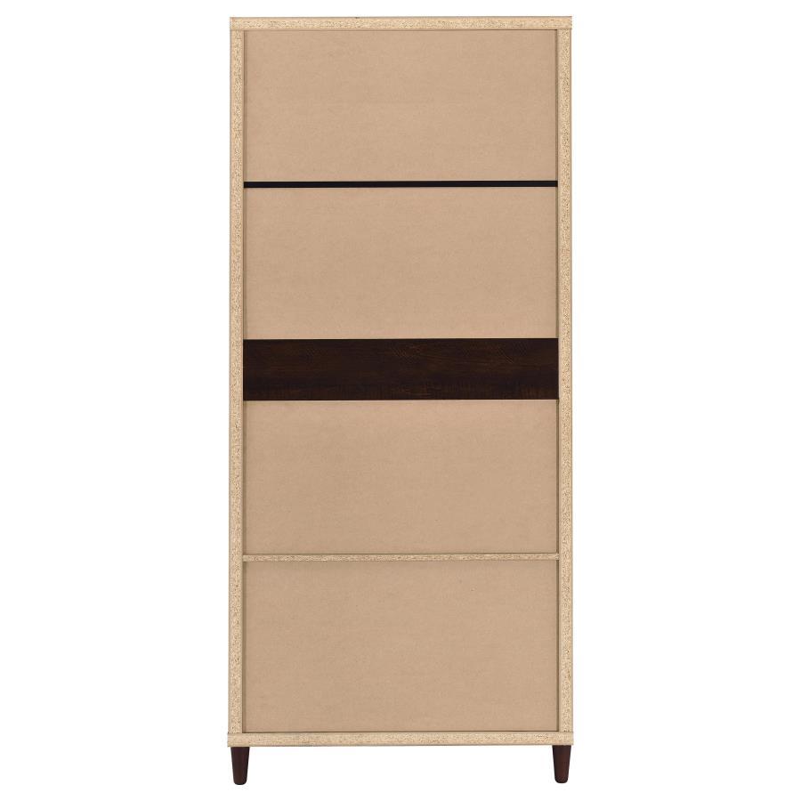 Wadeline - 2 Door Tall Accent Storage Cabinet - Rustic Tobacco by CoasterEveryday | Bel Furniture