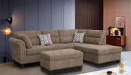 Diego - Fabric Sectional Sofa With Right Facing Chaise, Storage Ottoman, And 2 Accent Pillows by Lilola Home | Bel Furniture