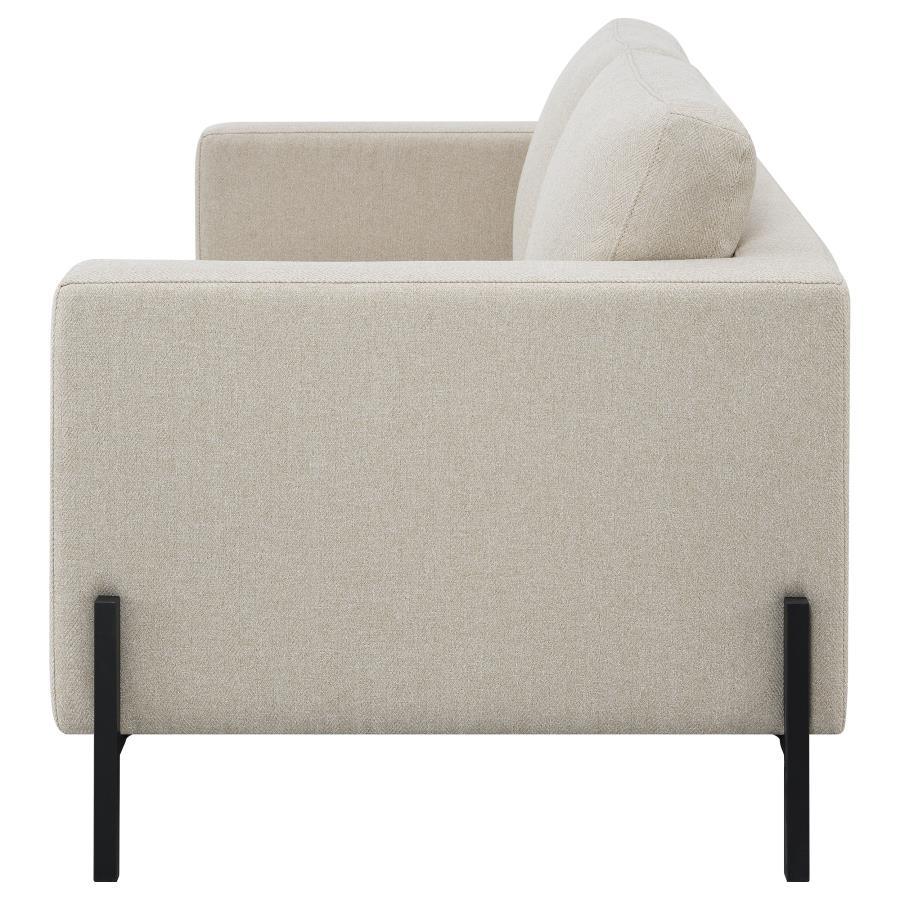 Tilly - Upholstered Track Arm Loveseat - Oatmeal