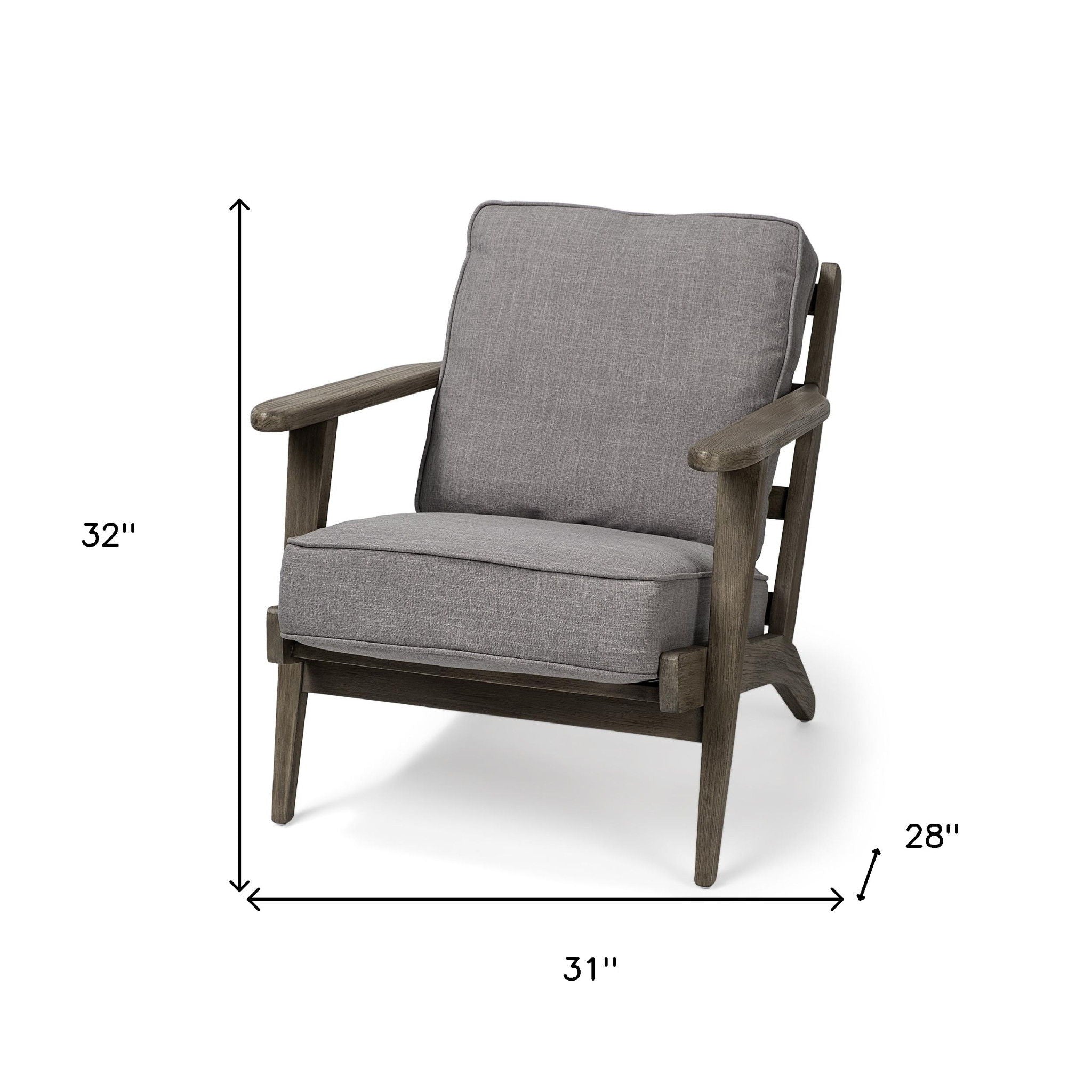 Arm Chair - Gray / Brown