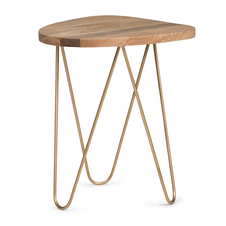 Patrice - Handcrafted Metal And Wood Accent Table - view 13