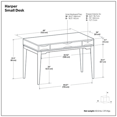 Harper - Handcrafted Desk - view 51