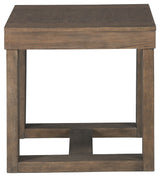 Cariton - Gray - Square End Table by Signature Design by Ashley® | Bel Furniture