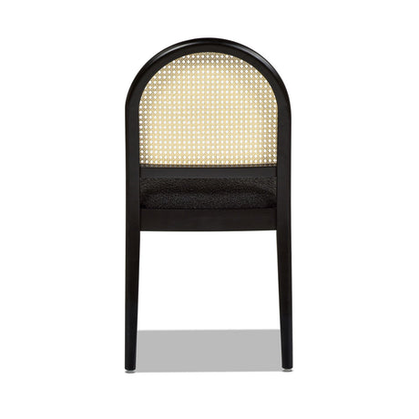 Panama - Curved Cane Side Dining Chair (Set of 2) by Jennifer Taylor Home | Bel Furniture