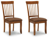 Berringer - Rustic Brown - Dining UPH Side Chair (Set of 2) by Ashley® | Bel Furniture