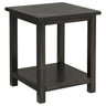 Payne - Wood End Table with Shelf Black by Coaster Fine Furniture | Bel Furniture