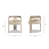 Millwick - Low Back Dining Chair - Natural Blonde by Jennifer Taylor Home | Bel Furniture
