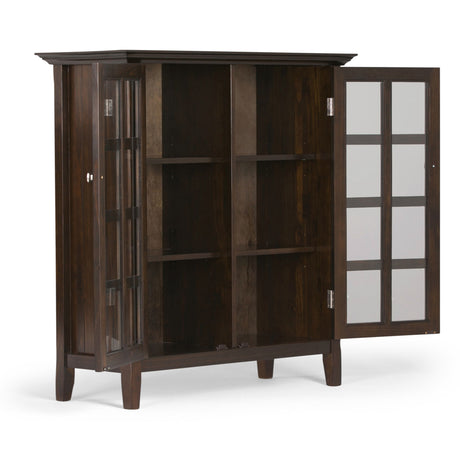 Acadian - Medium Storage Cabinet, Handcrafted by Simpli-Home | Bel Furniture
