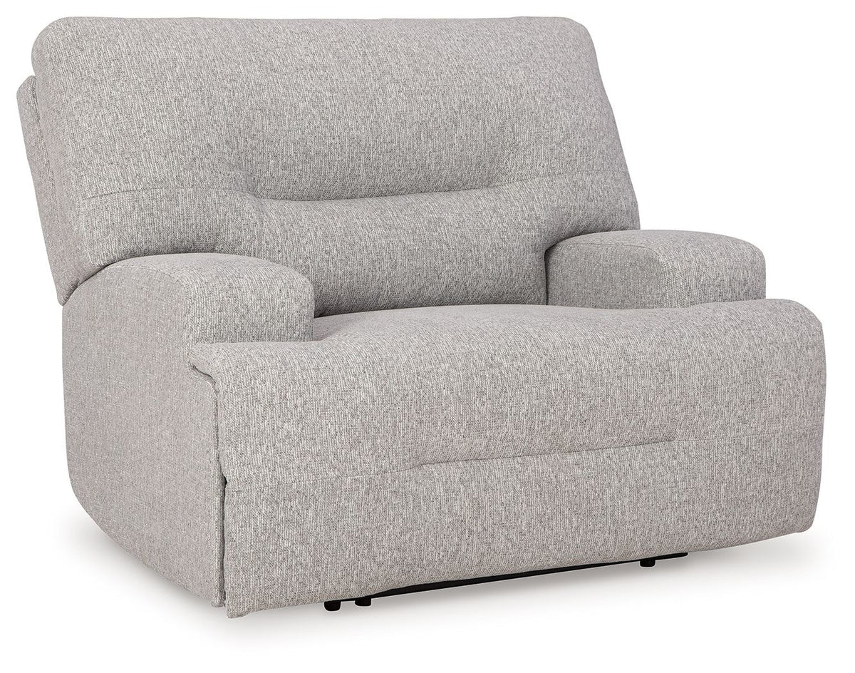 Acklen Place - Wide Seat Power Recliner Gray by Signature Design by Ashley® | Bel Furniture