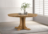 Hartville - 60" Round Dining Table - Natural Light Brown