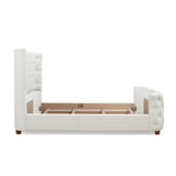 Brooklyn - Tufted Panel Bed Headboard And Footboard Set by Jennifer Taylor Home | Bel Furniture