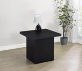 Max - Square Engineered Laminate End Side Table - Black by Coaster Fine Furniture | Bel Furniture