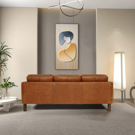 Memphis - Waxy Sofa - Cognac by Ashcroft Furniture | Bel Furniture