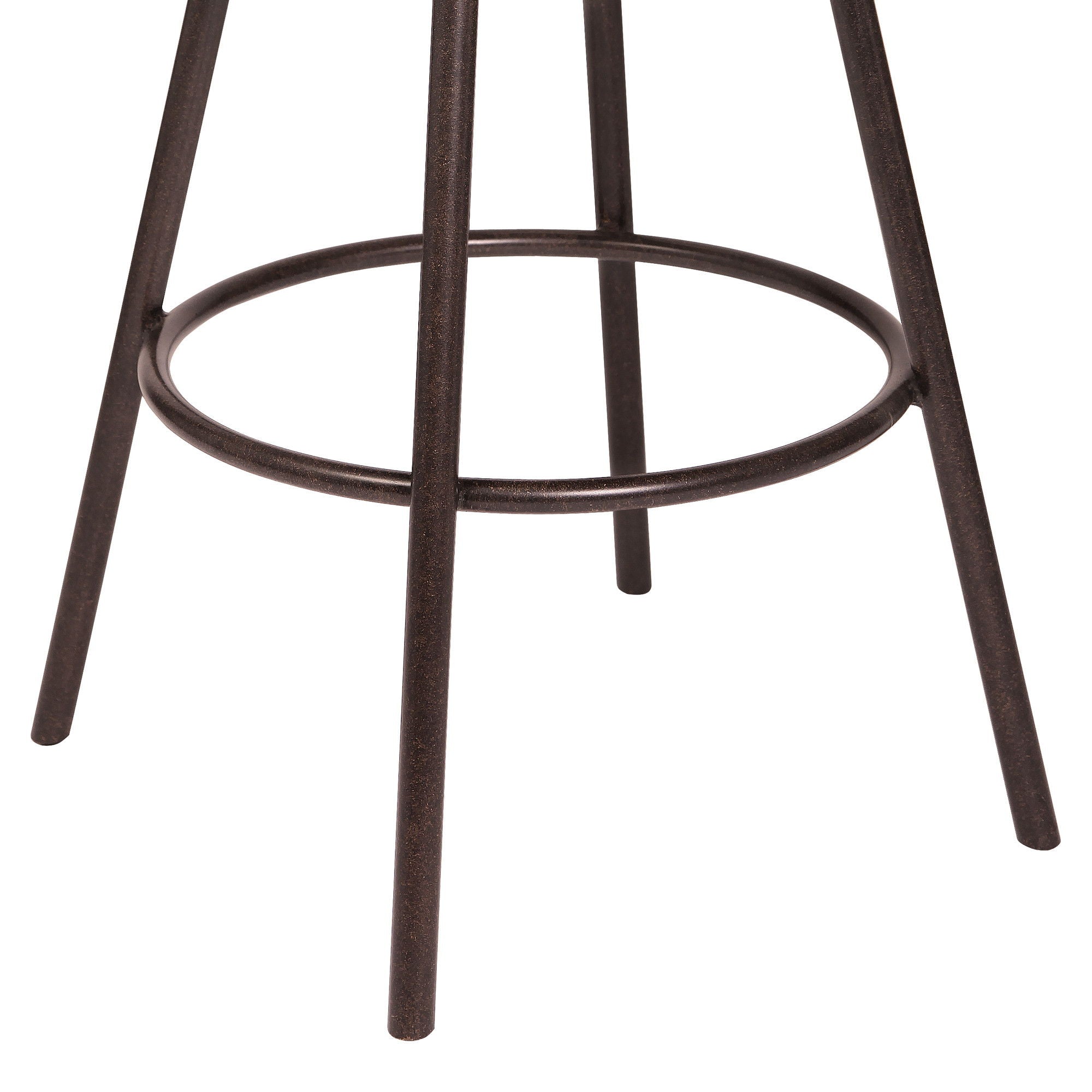 43" Iron Counter Height Bar Chair - Brown